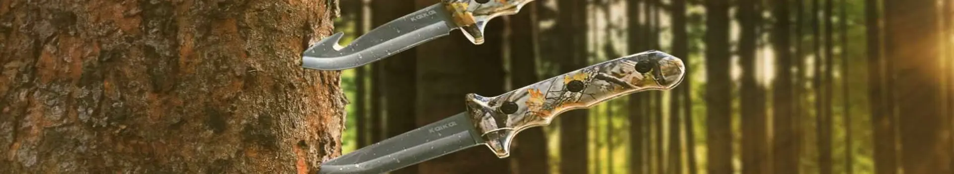 hunting knives and tools