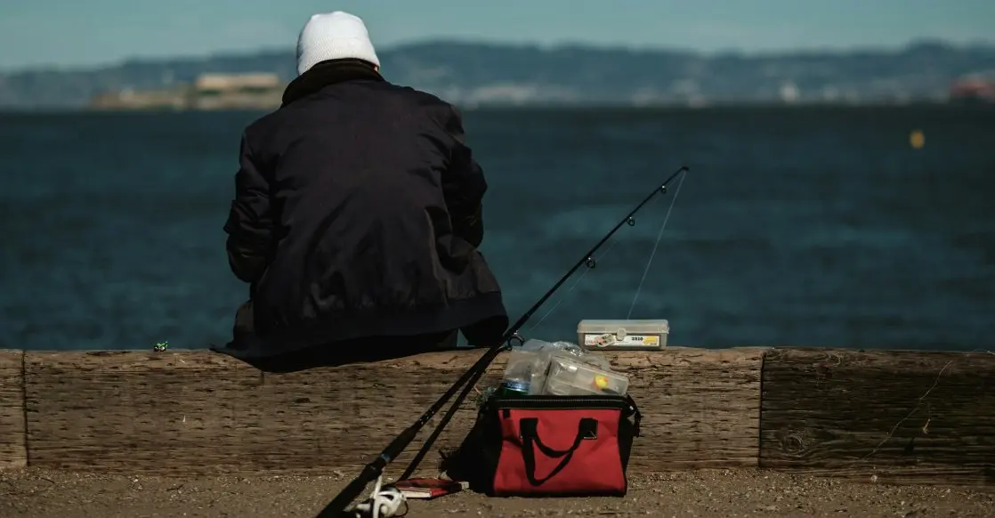 go fishing with a fish bag
