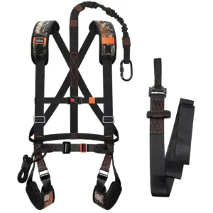 Kalkal hunting harness with tree strap