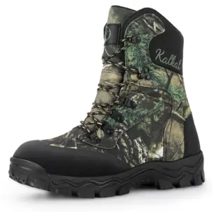 Lightweight lace up hunting boots with waterproof camo Oxford upper